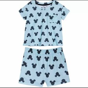 NWT Girl's Disney Mickey Mouse 2 Piece Pajama Set